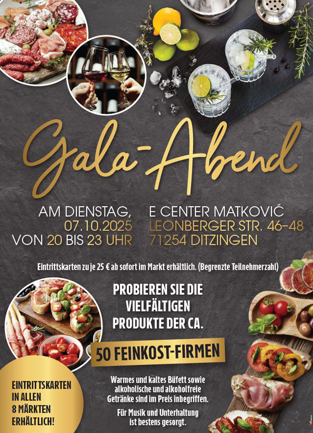 Quelle: E-Center Matkovic Gala Abend im E Center Matkovic